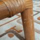 Braided rattan coffee table