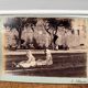 Photo album mounted on cardboard of two women in Collioure, 19th century.