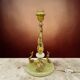 Vintage fish lamp in brass and onyx – H61 cm
