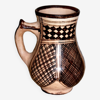 Berber Ideqqi pottery pitcher