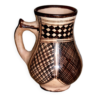 Berber Ideqqi pottery pitcher