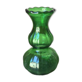 Green glass vase