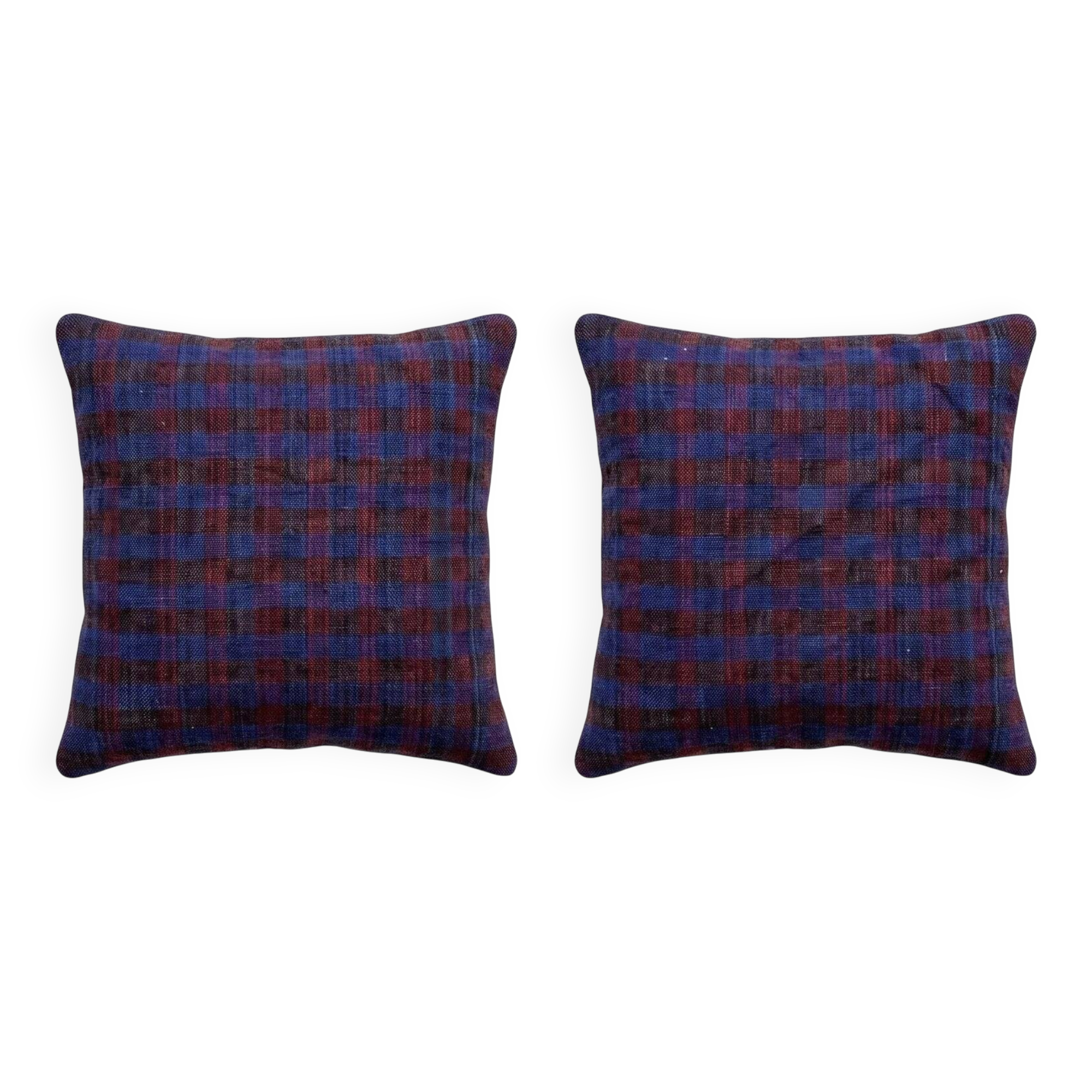 Set of 2 vintage kilim cushion covers 48x51 cm