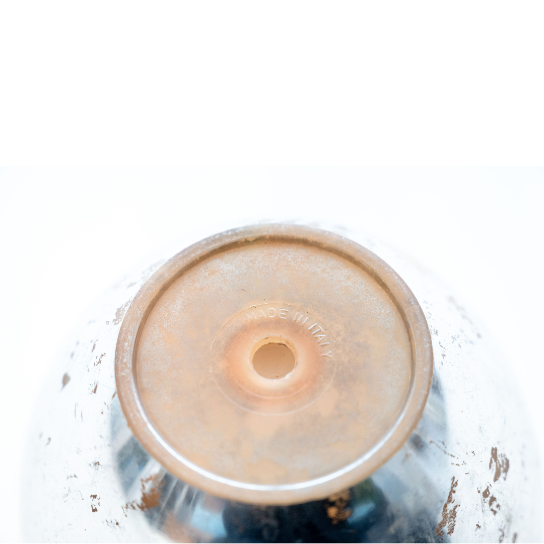 Vintage silver plastic ice cube