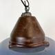 Industrial Blue Enamel and Cast Iron Pendant Light, 1960s