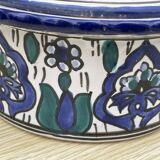 Ceramic pot with floral pattern