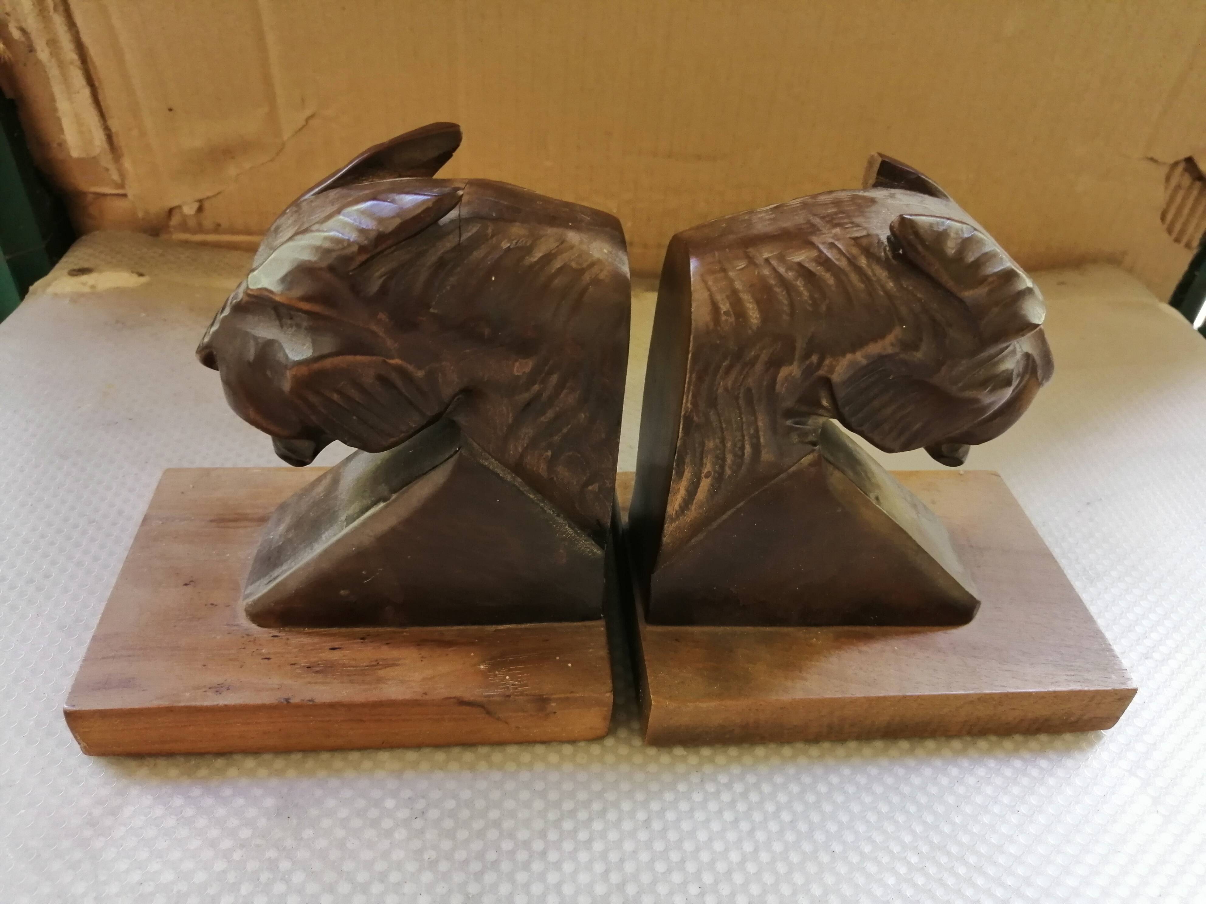 Pair of greenhouse books art deco panthers