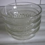 4 beaded glass ramekins