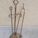 Bronze fireplace servant