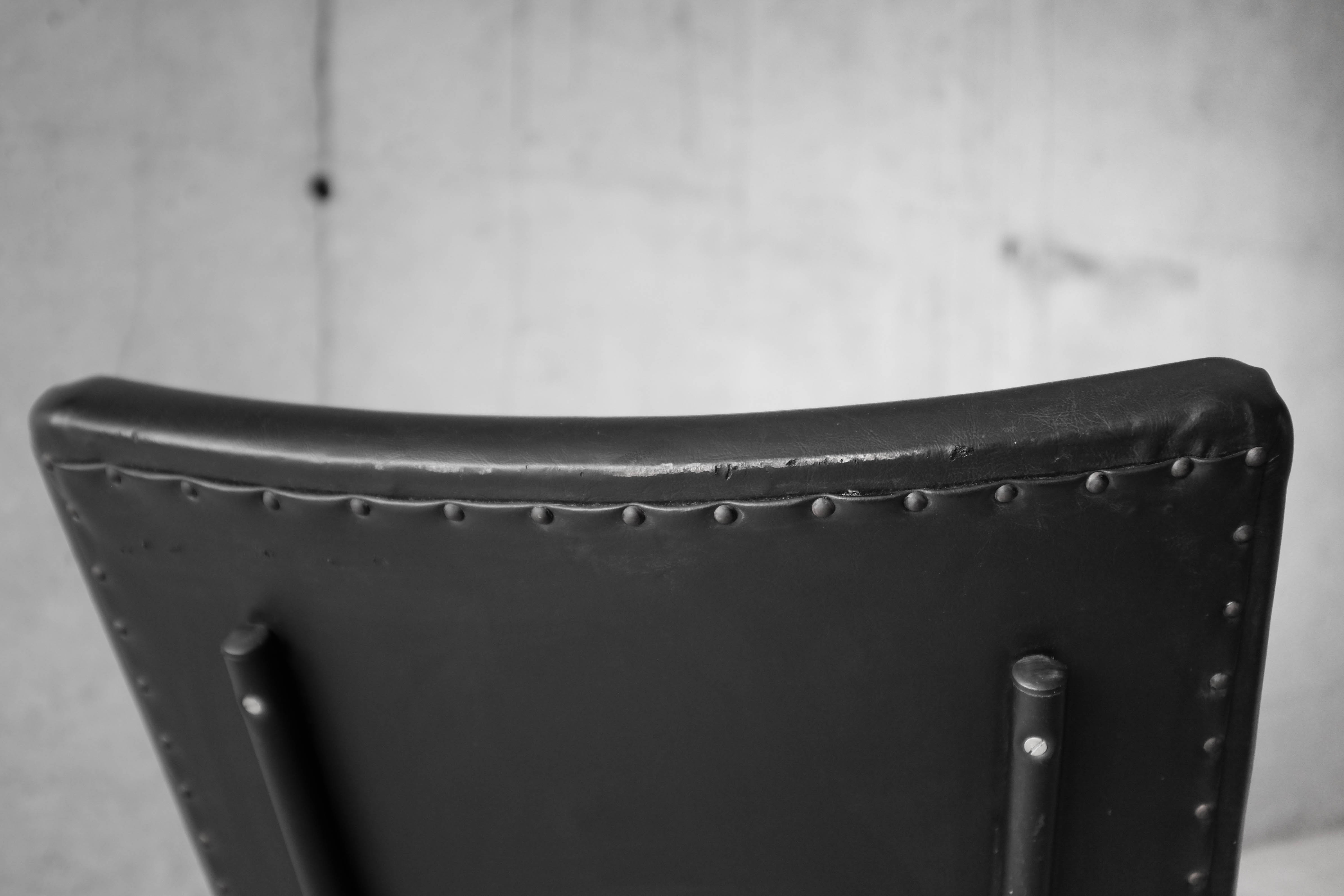 Armchair design vintage 60s black