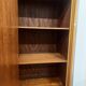Vintage wooden wardrobe/shelf with mirror doors.