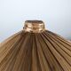 Bamboo and rattan table lamp with woven shade, 1950s