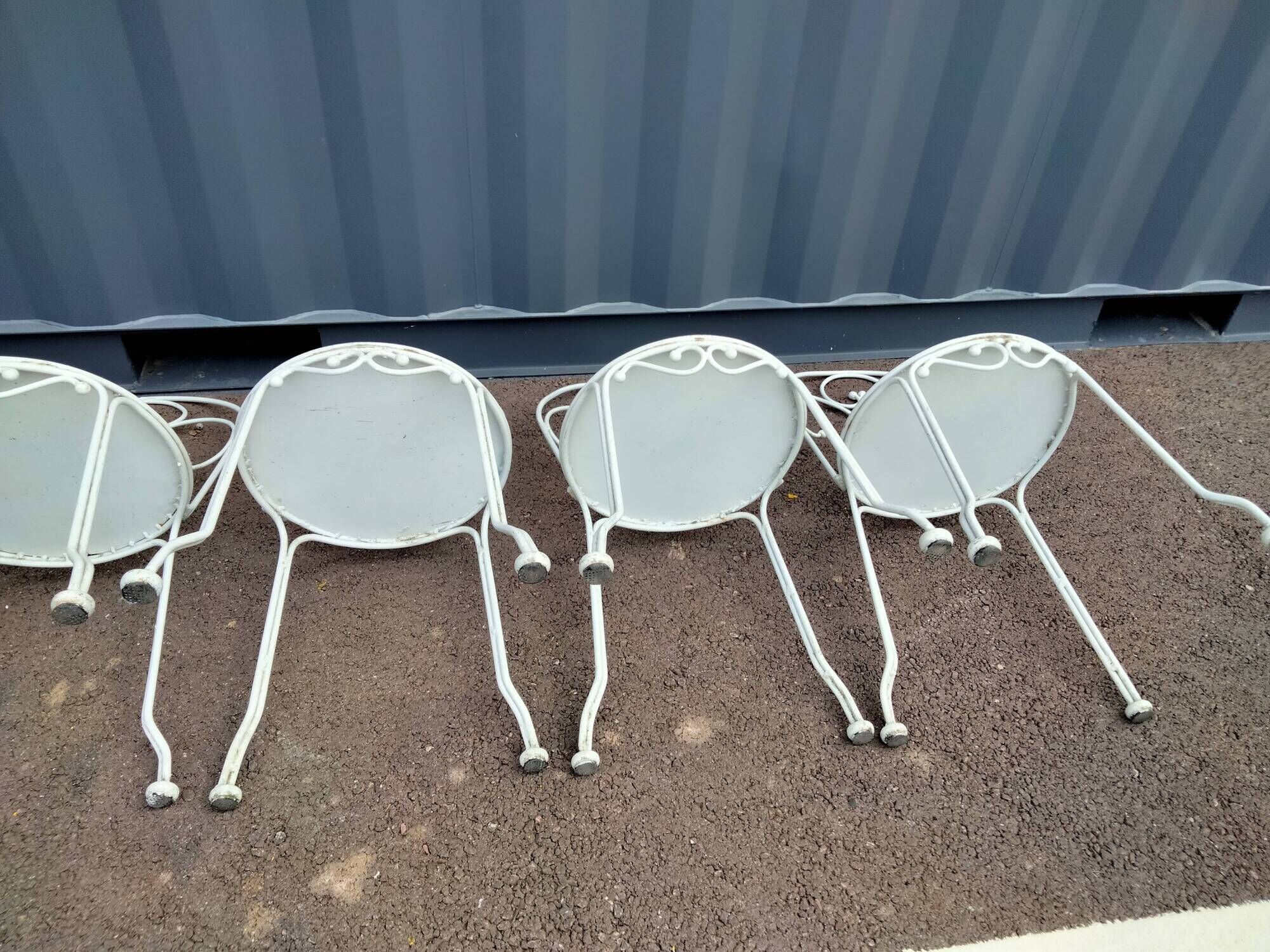 Garden furniture in old iron 6 places