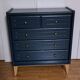 Commode scandinave bleu ganne