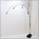 Italian arc floor lamp with 5 arms in brushed chrome - 1970s