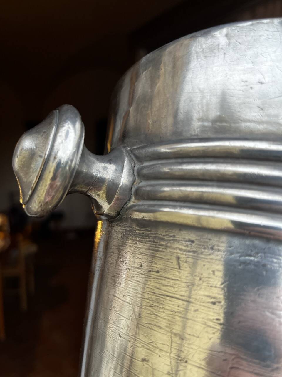 English Art Deco silver plated champagne bucket cooler Mappin & Webb, anni '30