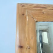 Very large mirror in antique pine.