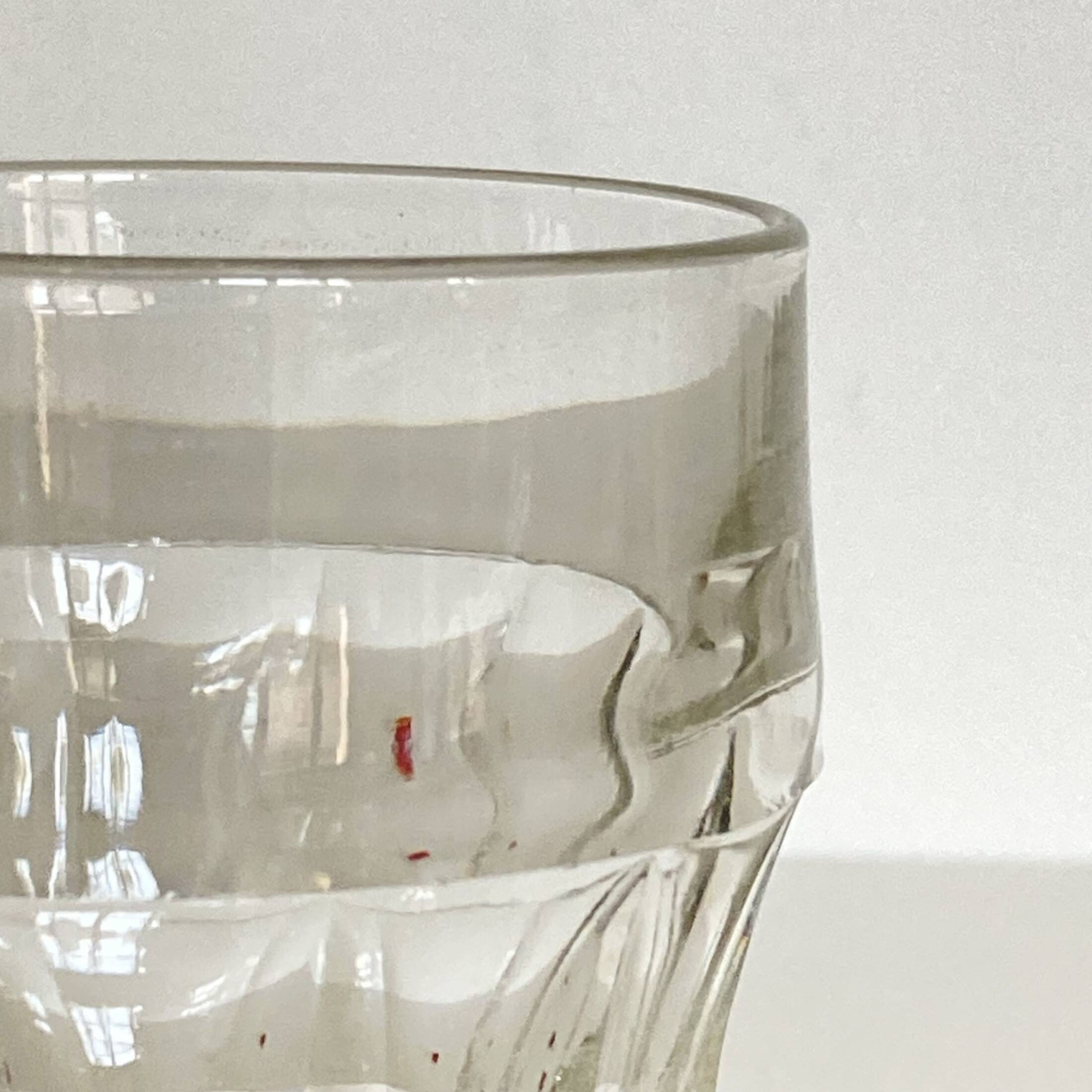 Set of 6 old bistro glasses, tableware