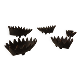 Hedgehog Ashtrays, 1950s, Set of 6