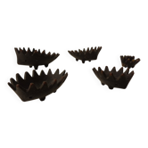 Hedgehog Ashtrays, 1950s, Set of 6