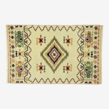 Anatolian handmade vintage rug 169 cm x 107 cm