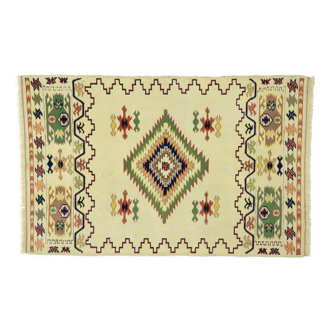 Anatolian handmade vintage rug 169 cm x 107 cm