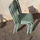 Set of 4 vintage bistro metal chairs