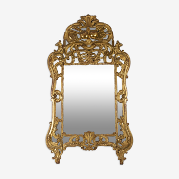 Mirror louis xv period, 18th century, south of france, in parcloses, glace au mercure