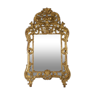 Mirror louis xv period, 18th century, south of france, in parcloses, glace au mercure