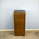Roller shutter cabinet, dark oak, 1950s