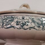 White Iron Earth tureen with green patterns