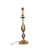 Lampe balustre vintage en laiton doré 51cm