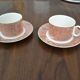 Set of 2 cups and saucers Villeroy and Boch, siena model.