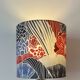 Abat-jour comme neuf avec motif floral accrocheur