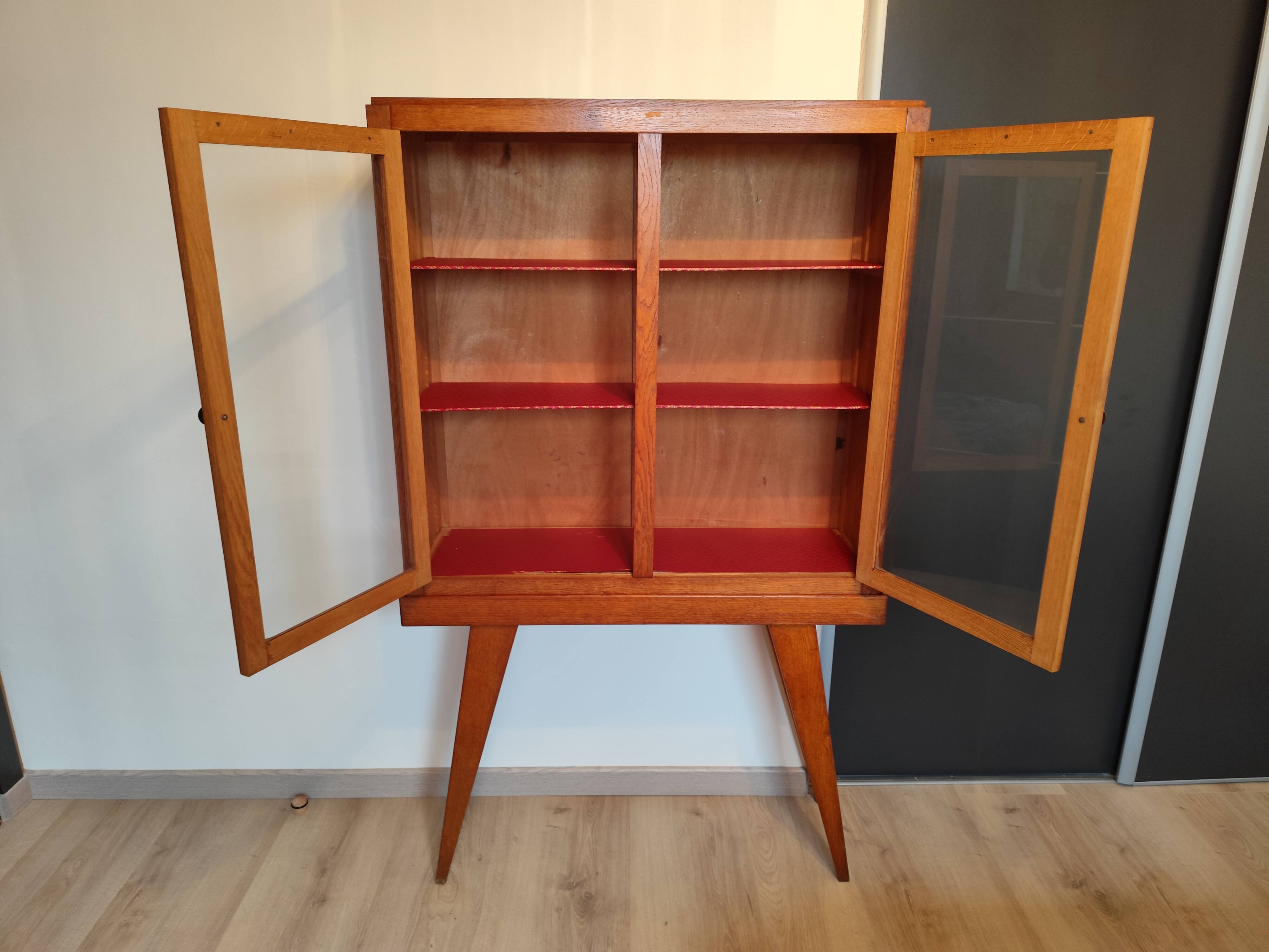 Vintage Scandinavian Display Cabinet 1960s