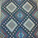 Blue carpet Kilim handmade 58x85cm