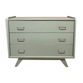 Commode scandinave grise 1970