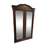 Armoire ancienne classique avec portes à miroirs biseautés