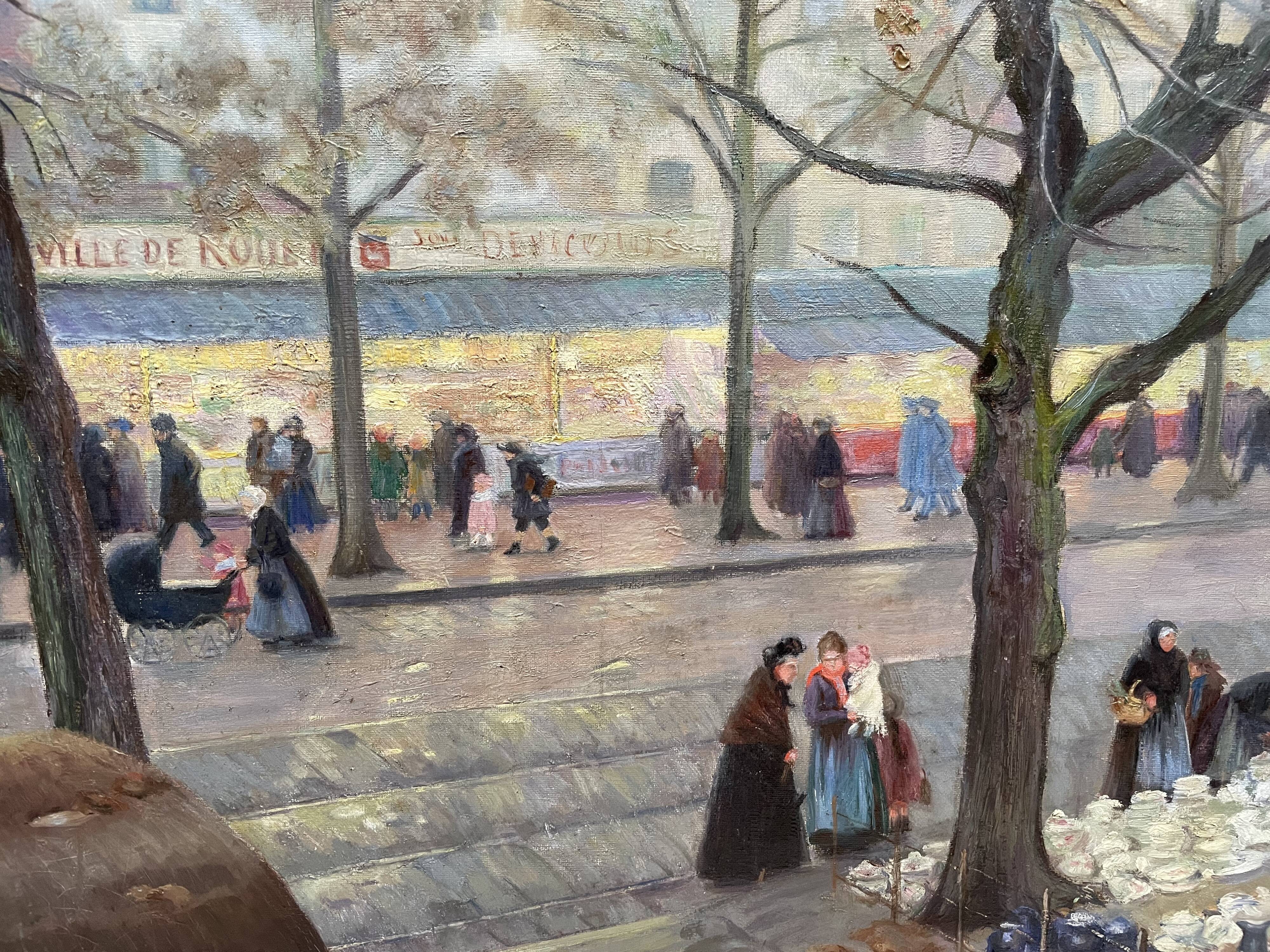 Painting "A Street of Rouen"