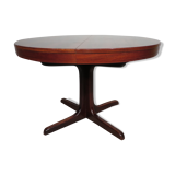Central-footed rosewood round table