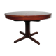 Table ronde en palissandre pied central