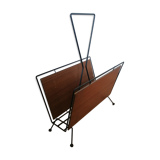 Magazine rack steel thread and teak wood