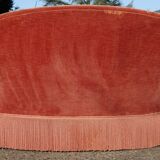 Velvet sofa bench