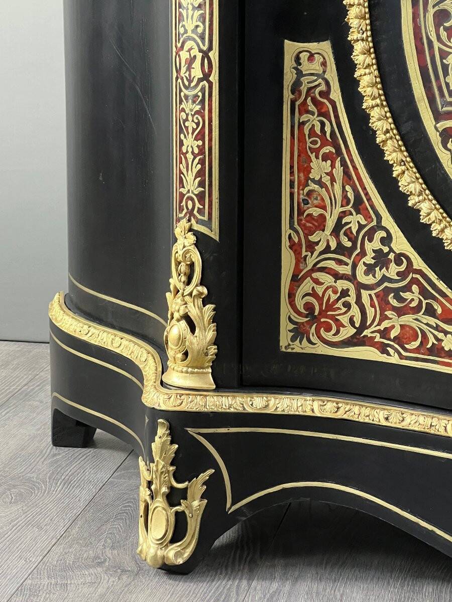 Pair of Boulle Marquetry Furniture Cabinets, Napoleon III Period