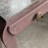 Art Deco dressing table in oak with an antique rose patina, timeless charm