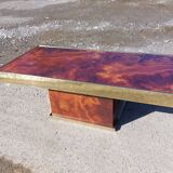 Rectangular coffee table Hervé Chapuis - 1970s