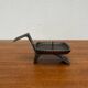 Brutalist Japanese bronze candlestick from the mid-century for Beva, 1960s.