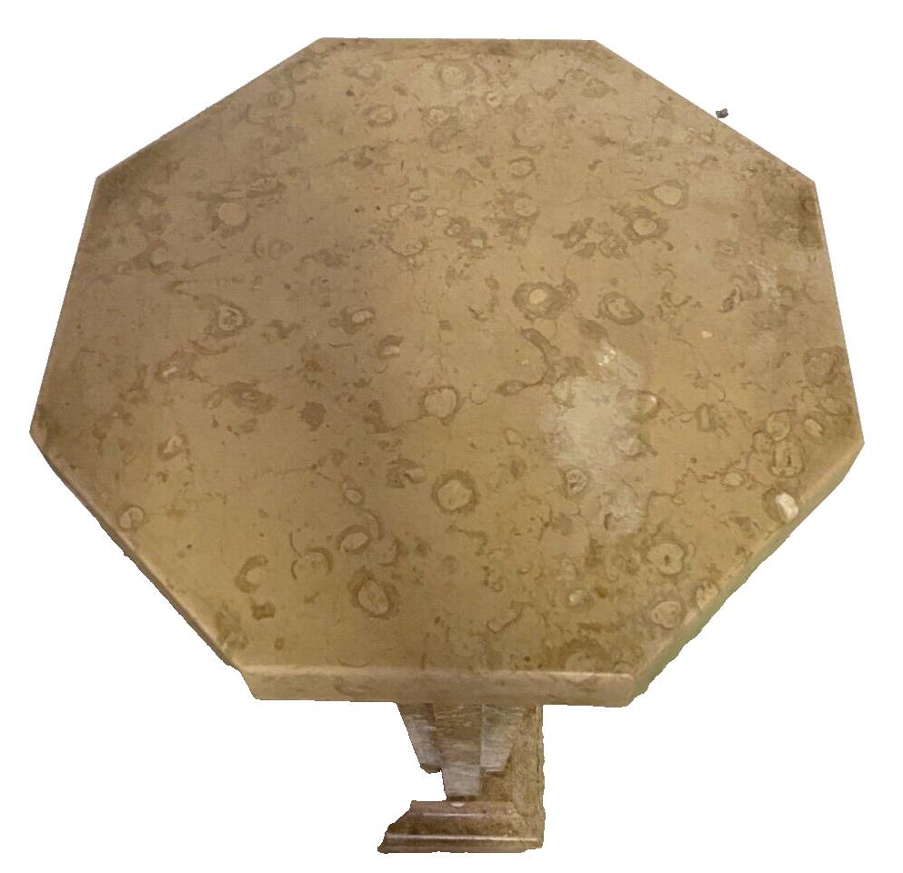 Art Deco marble side table with octagonal top, 20th century