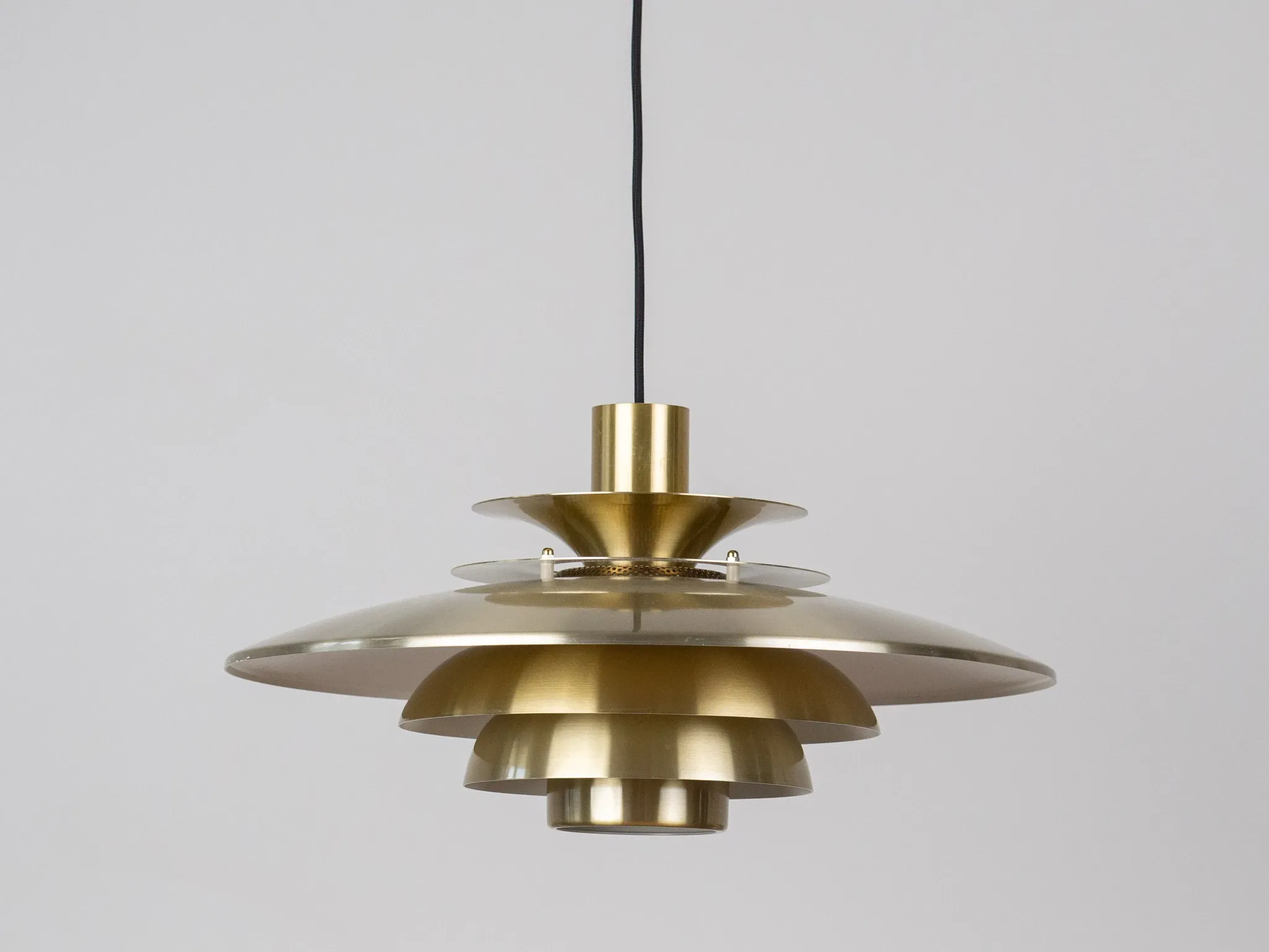 Danish vintage Verona pendant lamp by Kurt Wiborg, Jeka. 1980s