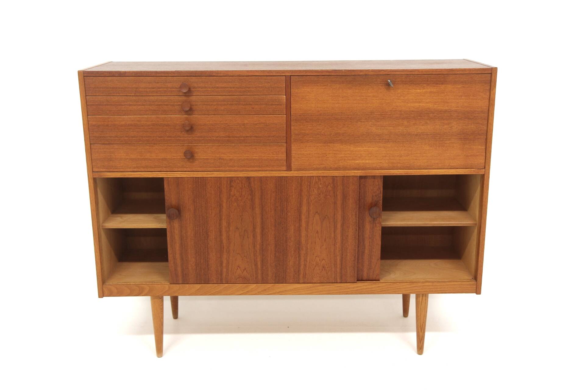 Scandinavian teak sideboard, Hugo Troeds, Bjärnum Sweden, 1960